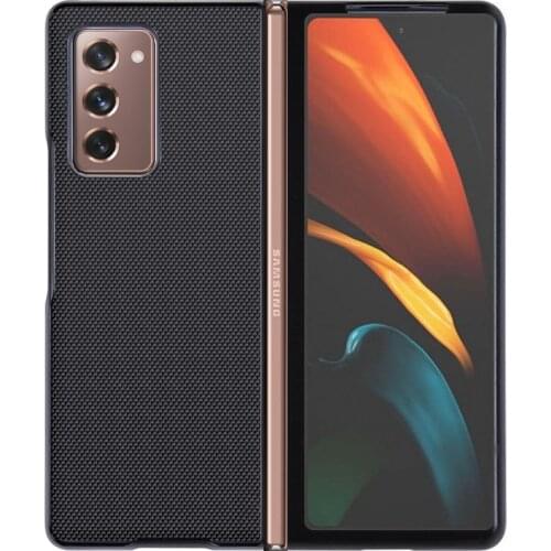 For samsung galaxy z fold 2 Case luxury hard nylon Matte protective Back Cover Case For Samsung Z Fold 2 fold2 5G phone shell
