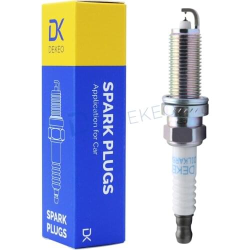 DEKEO Spark Plug Double Iridium for Nissan Altima Cube NV200 Rogue Sentra Versa X-Trail Chevrolet City DILKAR6A11