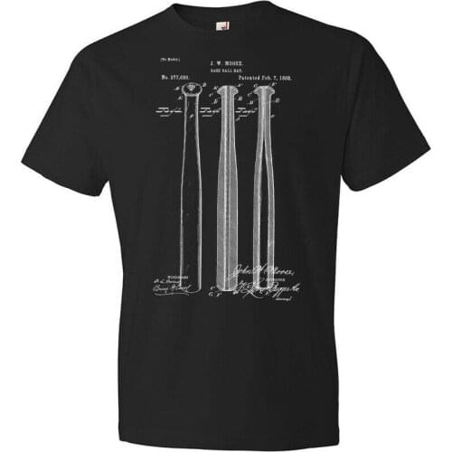 Baseball Bat Shirt Baseball Player Gift Softball Coach Gift Umpire Gift T-Shirt Summer Cotton Short Sleeve O-Neck Mens T Shirt