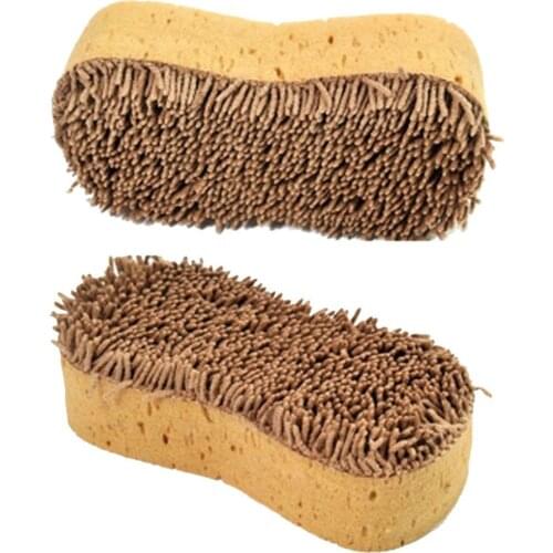 Eight-shaped Chenille Car Wash Sponge Anti-Scratch Cleaning Washing Sponge Care Tools Car Home Wash Extra Large Absorbent