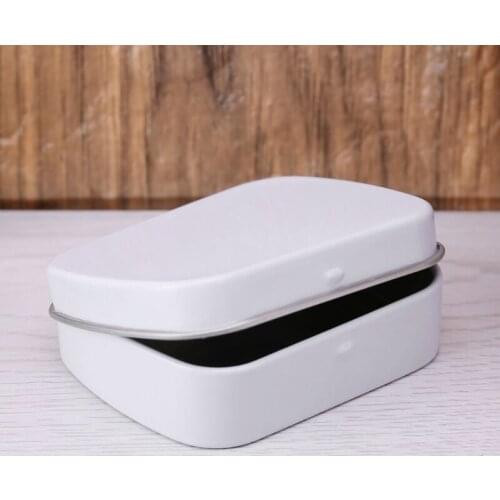 YYSD Storage Box Mini Jewelry Candy Coin Key Organizer Tin Flip White Gifts Packing