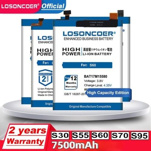 LOSONCOER DOOGEE S55 Lite Phone Batteries
