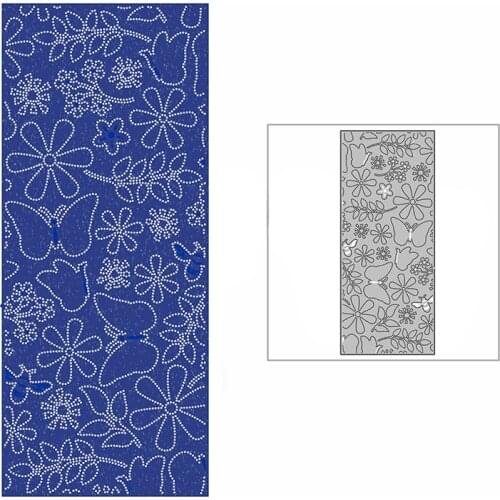 New Slim Christmas Time Flower Background 2021 Metal Cutting Dies for DIY Scrapbooking and Card Making Embossing Craft No Stamps