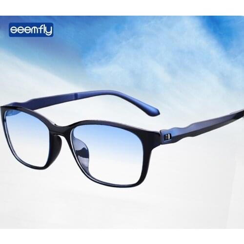 Seemfly TR90 Anti-Blue Light Reading Glasses Ultralight Square Bifocals Presbyopic Eyeglasses Fashion Eyewear Diopters 0 to +4.0