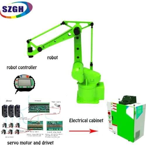 Industrail handling Robot Arm kit 4 Axis OEM robot for palletizing, deburring 1850mm spam load 20kg Full seal struction robot