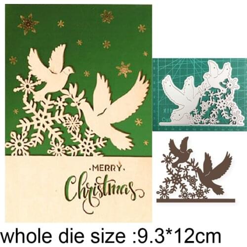 Metal Cutting Dies Christmas Snowflake Couple Birds dies for diy scrapbooking dies crafts paper embossing die cuts stencils dies