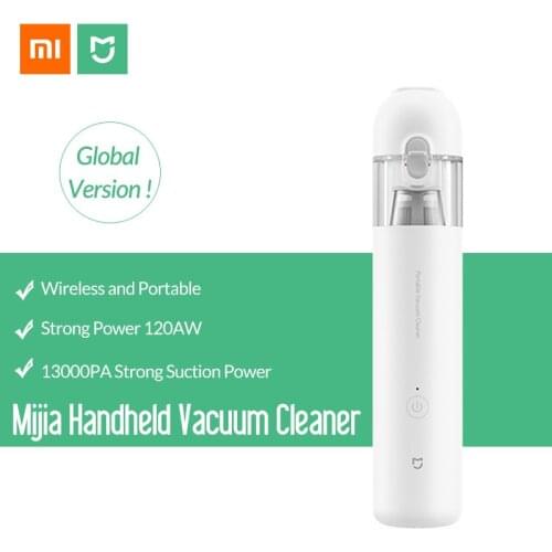Global Version Xiaomi Mijia Handheld Mini Portable Handy Car Vacuum Cleaner 120W Super Strong Suction Vacuum For Home Car