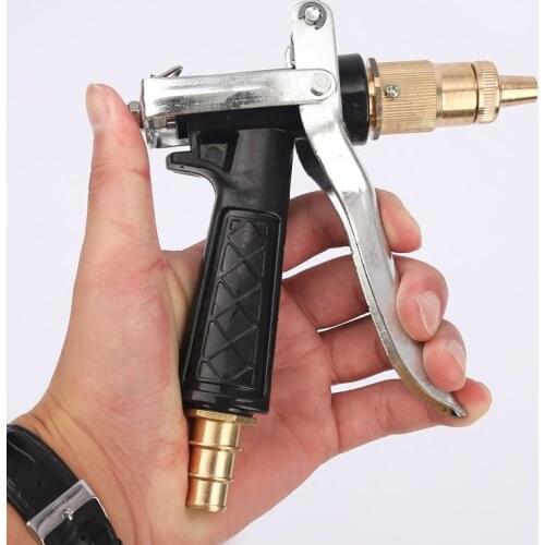 Copper High Pressure Water Gun Body Car Wash Water Gun Pagoda Water Gun Adjustable Copper Hose Spray Nozzle Gun Car Wash Tools