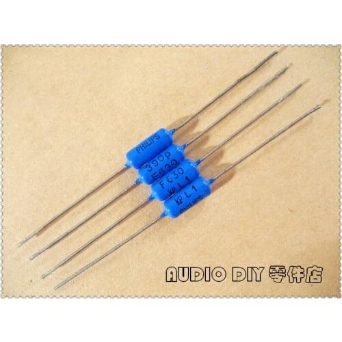 20pcs/100pcs KP464 Series 390pF 630V 630V390pF 1% Axial Tin Film Capacitors 391 630V391