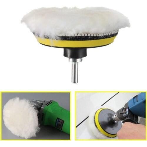 5Pcs Buffing Pad Set Thread 3 inch Auto Car Polishing pad Kit for Car Polisher + Drill Adaptor M10 Power Tools accessories
