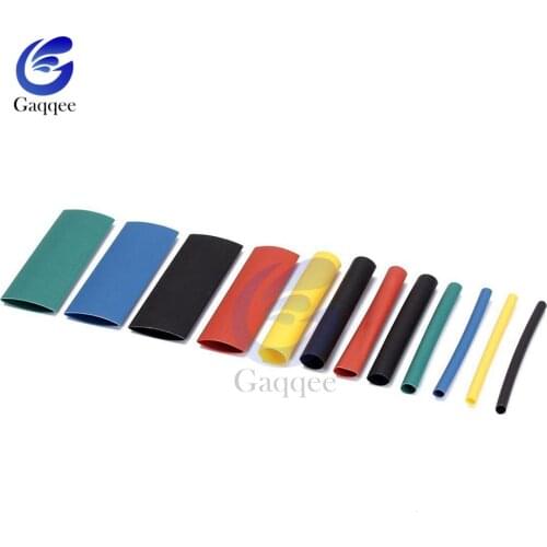 530pcs Assorted Sizes 2:1 Wrap Wire Cable Insulated Polyolefin Heat Shrink Tube Ratio Tubing Insulation Shrinkable Tubes