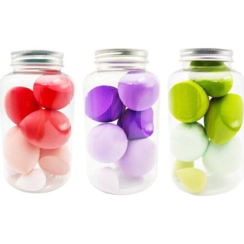 7pcs/set Soft Mix Color Makeup Sponge Face Beauty Cosmetic Powder Puff For Foundation Cream Concealer Make Up Blender Tools