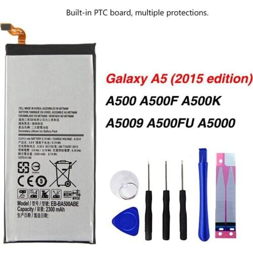 Original EB-BA500ABE Battery For Samsung GALAXY A5 2015 Authentic Phone 2300mAh