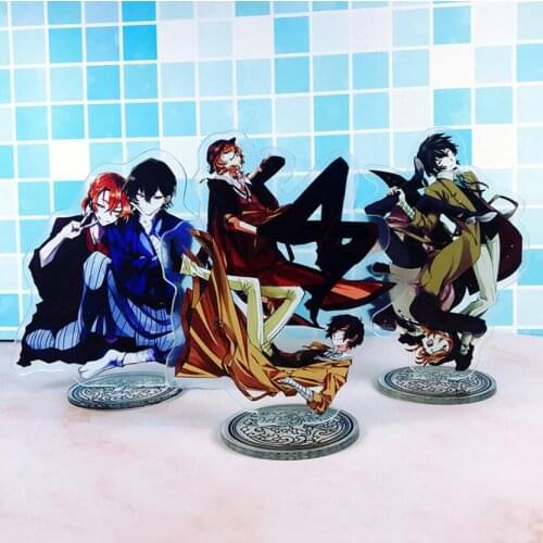 Anime Bungou Stray Dogs Dazai Osamu Nakajima Atsushi Acrylic Stand Figure Desktop Decoration Collection Model Toy Cosplay Doll