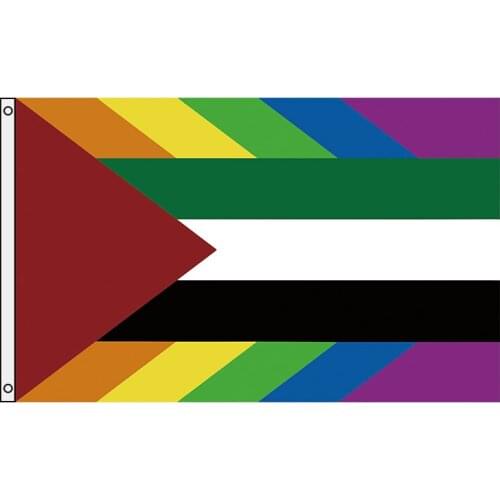 Free shipping xvggdg 90+150cm LGBT Gay rainbow Progress Pride flag