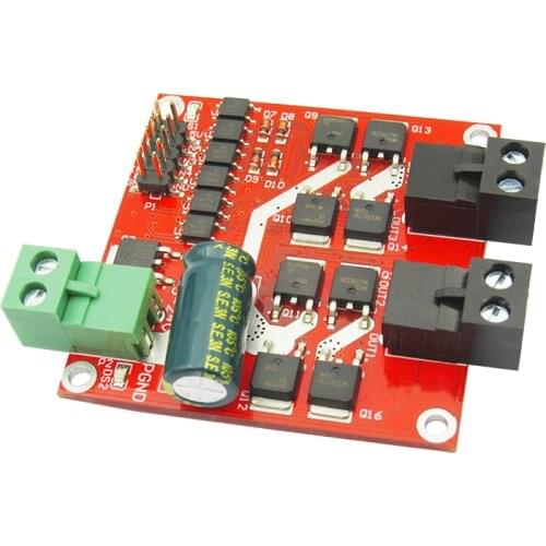 Two way DC motor drive module, industrial positive and reverse PWM speed regulation, L298 logic 7A/160W