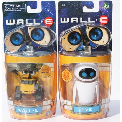 2pcs/Lot Wall-E Robot Wall E and EVE PVC Action Figure Toys Collection Model Dolls