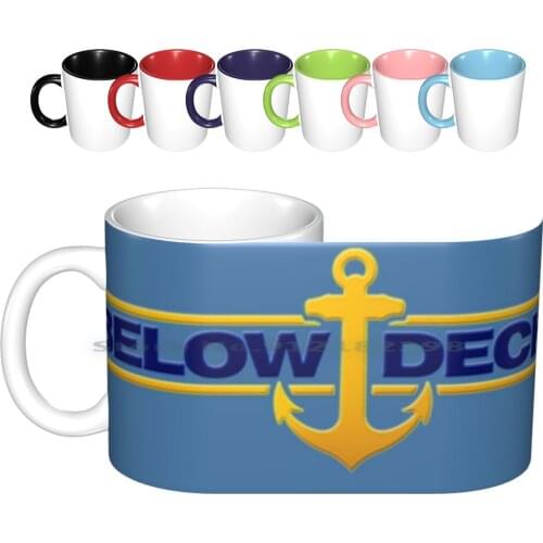 Below Deck Logo Ceramic Mugs Coffee Cups Milk Tea Mug Below Deck Captain Lee Bravo Below Deck Med Captain Sandy Yacht Bravo Tv