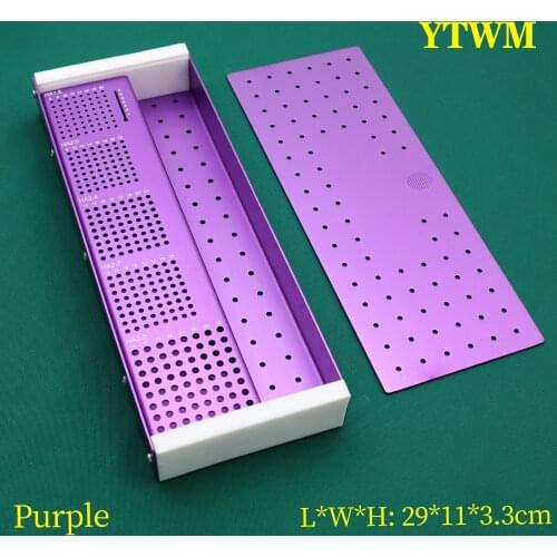 Surgical instrument sterilization box rose red orthopedics full set of bone screw sterilization box