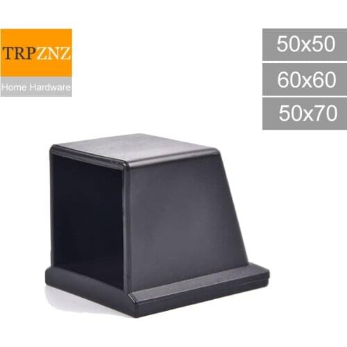 PVC Square pipe trapezoidal pipe plug, base cap, Medical equipment oblique foot cover,Non-slip,protect the machine and the floo
