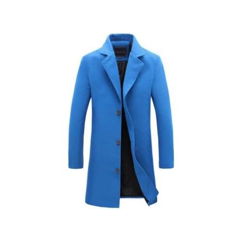 Autumn Winter New Arrival Men Coat Casual Fashion Long Trench Coat Male 5 Colors Slim Handsome Jacket Rompevientos M-5XL