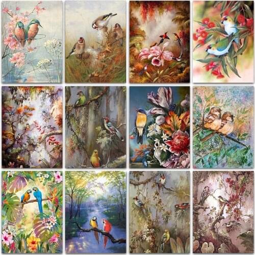 Full Square 5D Diy Diamond Painting Animal Bird Diamond Embroidery Landscape Cross Stitch Rhinestone Picture Mosaic Home Decor