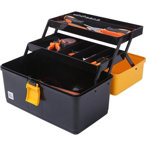 PortableTool Box Multi-function Large Tool Box Storage Plastic Suitcase Boxes Caja De Herramientas Tools Packaging DJ60TB