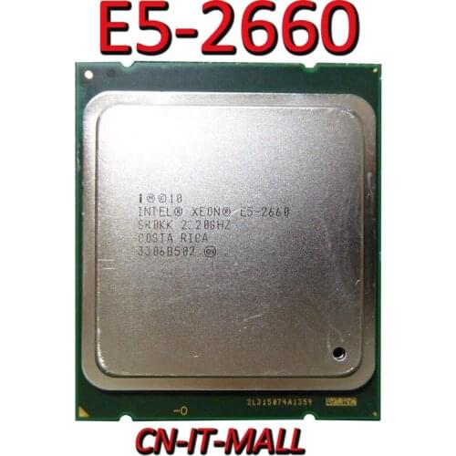 Intel Xeon E5-2660 CPU 2.2GHz 20MB Cache 8 Cores 16 Threads LGA2011 Processor