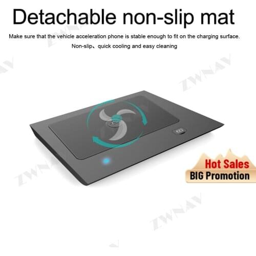 QI Car intelligent fast wireless charger for Volkswagen TAYRON 2019 intelligent infrared Fast Wireless Charging Car Phone Holder