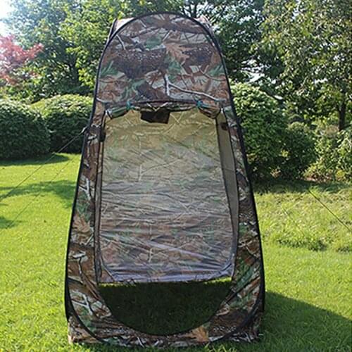 Pop-up Tent Camouflage Camping Shower Bathroom Toilet Privacy Dressing Cloakroom Storage Mobile Folding Outdoor Accessories