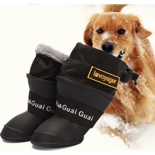 Pet Dog Rain Boots Silicone Antiskid Waterproof Protective Warm Dog Shoes Pet Fashion Products Pet Shoes FP8