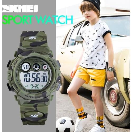 SKMEI Sport Kids Watches Young And Energetic Dial Design 50M Waterproof Colorful LED+EL Lights relogio infantil 1547 Childrens