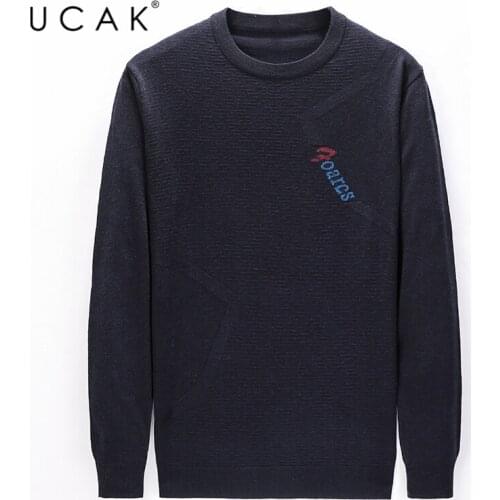UCAK Brand Casual O-Neck Long Sleeve Sweaters Pull Homme 2020 Autumn Winter New Arrivals Streetwear Sweater Men Clothing U1096