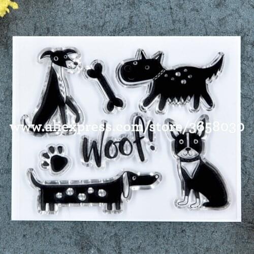 Woof Scrapbook DIY photo cards rubber stamp clear stamp transparent stamp 10x7.5cm 8101502