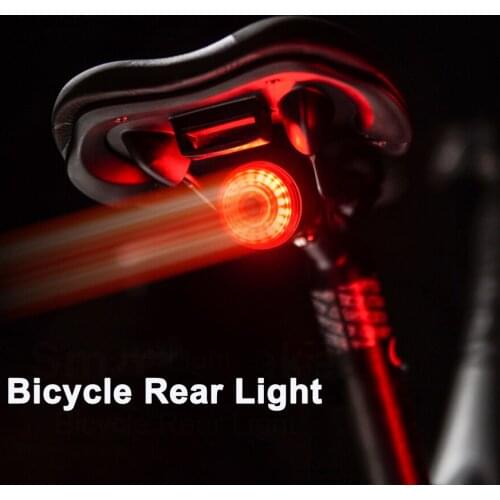 Bike Rear Light Waterproof LED Charging Bicycle Light With Battery Mountain Road Bike MTB Cycling Warning Flashlight Tail Light