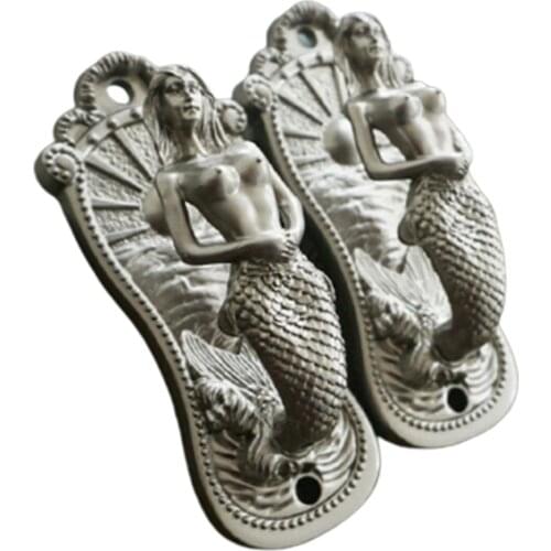 Vintage Mermaid Decorative Hook Wall Mount Curtain Coat Hat Hook Wall Art Decor Home Storage & Organization 5x12cm WWO66