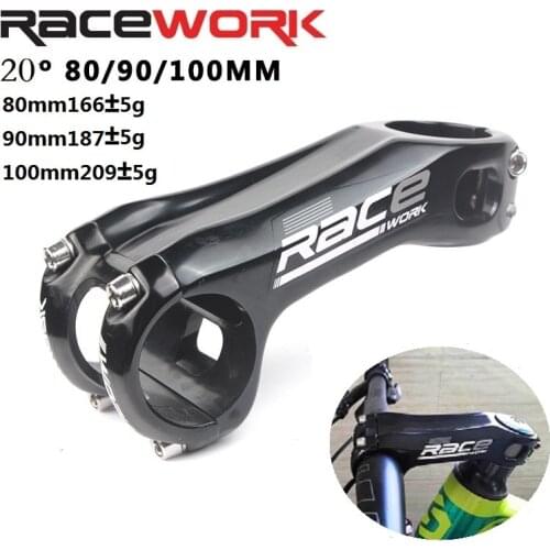 RACEWORK bicycle stem plus or minus 20 degrees 31.8mm 80/90/100mm mtb handlebar riser bicycle accessories free shipping