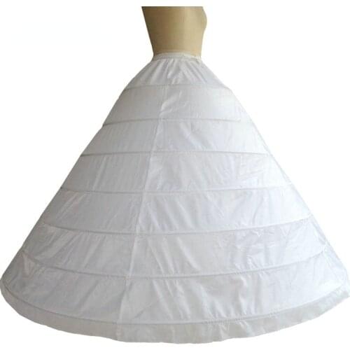 High Quality 7 Hoops Petticoat Underskirt For Big Ball Gown Wedding Dress 2018 Bridal Gowns Wedding Accessory Crinoline In Stock