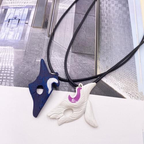 2020 New Women Fashion Cute Animal Fox Pendant Necklaces Charm Shark Head Necklace Party Jewelry Collier Femme Couple Necklace