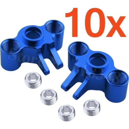 10 Pairs Aluminum Axle Carriers Hub Steering Knuckle Arm For Traxxas 1/16 Slash 4WD E-Revo Summit VXL RC Hobby Car Hop Up Parts