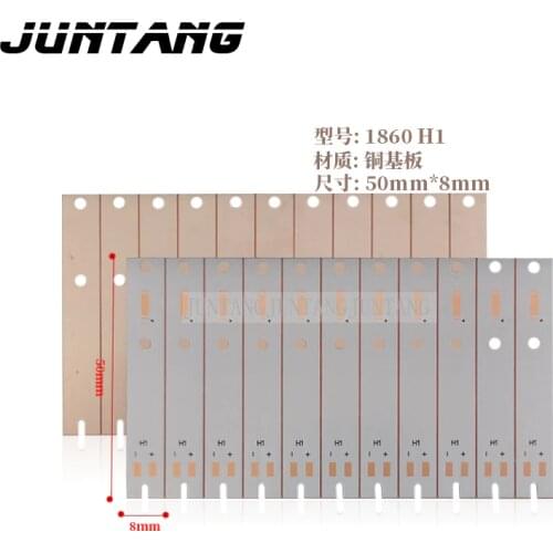 10pcs LED car headlight 1860 H1 copper substrate PCB LED circuit board 50*08mm large number of spot factory direct supply