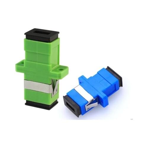 100pcs/lot SC/UPC and SC/APC Adaptor New SC Fiber Optic Adapter SC Flange Coupler Fiber Coupler