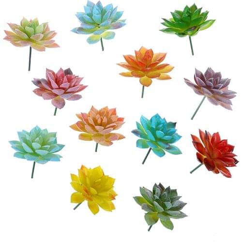 39Styles Spring Fall Artificial Succulents Plants Home Garden Bedroom Living Room Decoration Fake Plants Desktop Small Bonsai