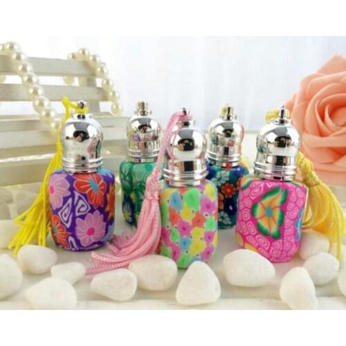 4ml roll on perfume bottles polymer clay bottle refillable small perfume essential oil glass bottle 200pcs