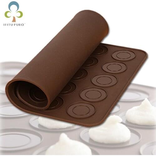 48-Cavity 30-Cavity Silicone Macaron Mat DIY Baking Mats Cake Pastry Oven Baking Mold Sheet Kitchen Bakeware Tools GYH