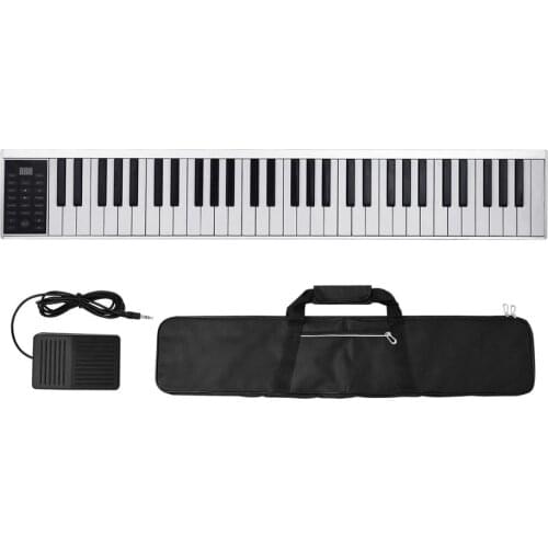 61 Keys Digital Electronic Piano Keyboard MIDI Output 128 Tones 128 Rhythms 14 Demo Songs Recording Programming Playback piano