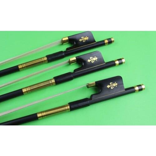 7pcs new professional 4/4 black Carbon fiber cello bows ebony frog