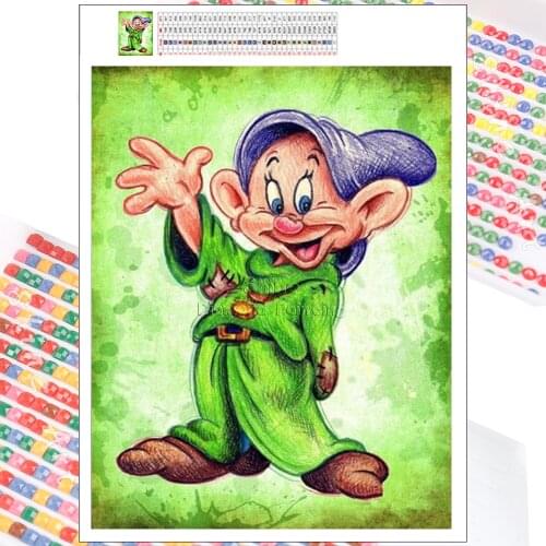 Diamond Painting Disney Seven Dwarfs 5D DIY Full Drill Cartoon Art Characters Rhinestone Mosaic Cross Stitch Kit Home Decoration