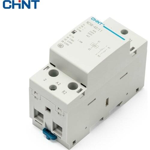 CHINT 2P 40A Household AC Contactor NCH8-40/11 220V Guide Type One Normally Open One Often Close Contator