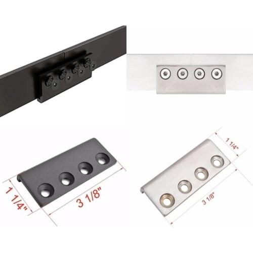 Rustic interior sliding barn door hardware track Connector